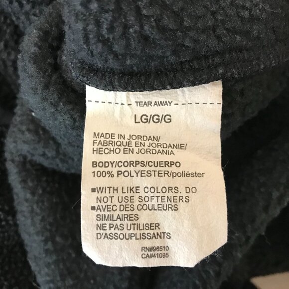 UNDER ARMOUR GOLF ~ MENS LG LARGE ~ BLACK FLEECE PULLOVER SWEATER JACKET - Picture 6 of 7